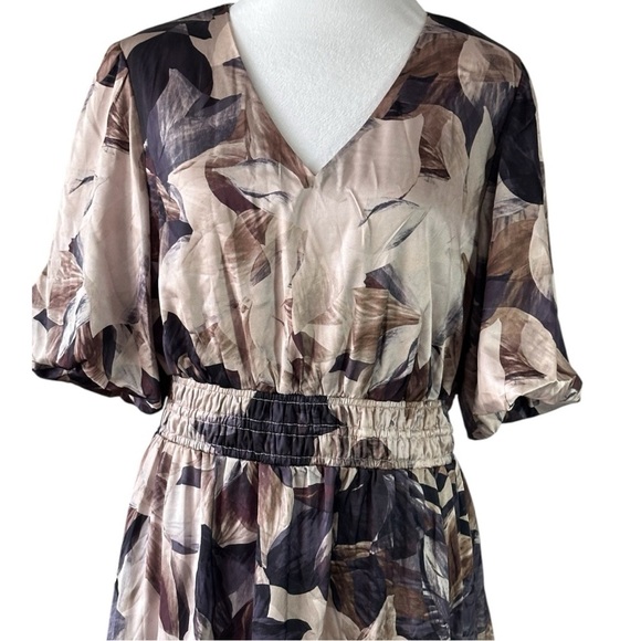 Rachel Zoe Pink and Tan Dolman Sleeve Maxi Dress - Picture 4 of 9